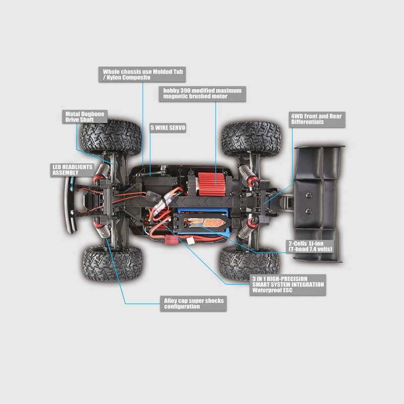 Р/у модель Remo Hobby S-EVOR 4WD RTR 1:16 RH1661