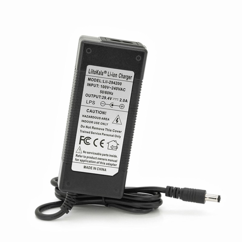 Зарядное устройство LiitoKala lii-294200 для Li-Ion аккумуляторов 7S 29.4V 2A, штекер 5.5x2.1mm