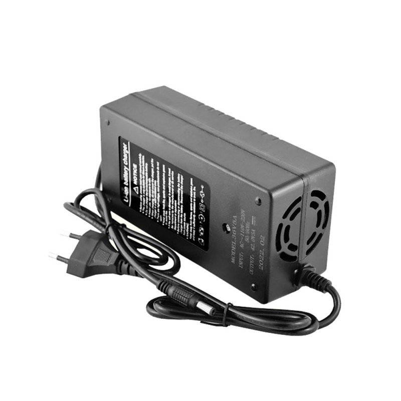 Зарядний пристрій для Li-Ion акумуляторів 10S 42.0V 5A, штекер 5.5x2.1mm