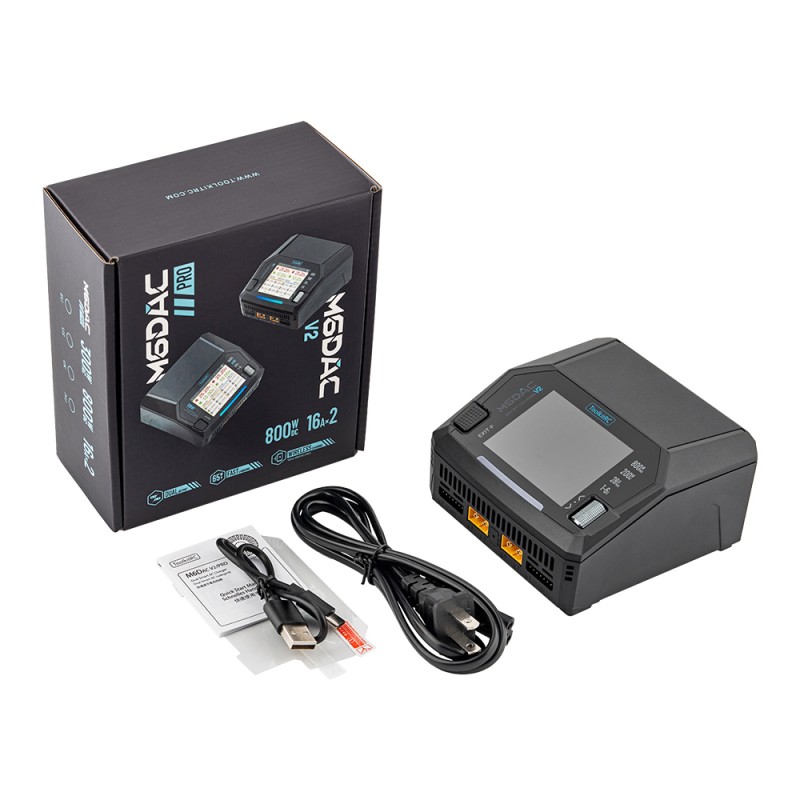 Зарядний пристрій ToolkitRC M6DAC V2 800W 16A*2 1-6S
