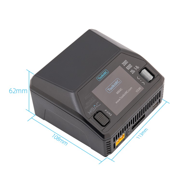 Зарядний пристрій ToolkitRC M8AC 600W 20A 1-8S