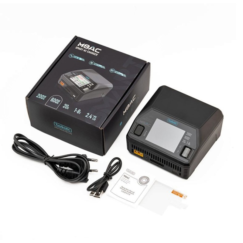 Зарядний пристрій ToolkitRC M8AC 600W 20A 1-8S
