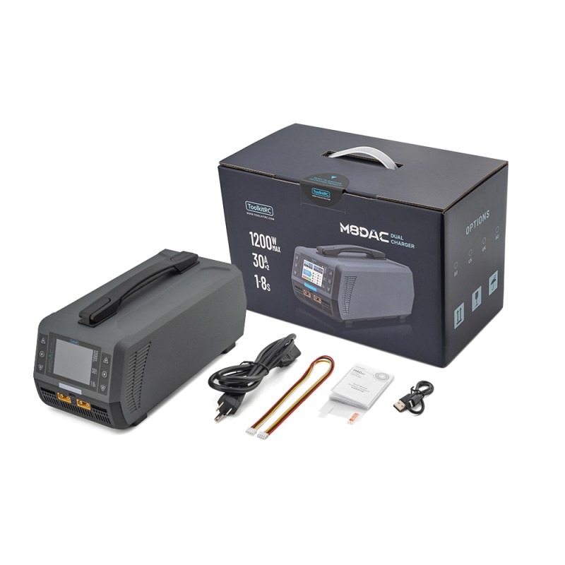 Зарядное устройство ToolkitRC M8DAC 1200W 30A*2 1-8S