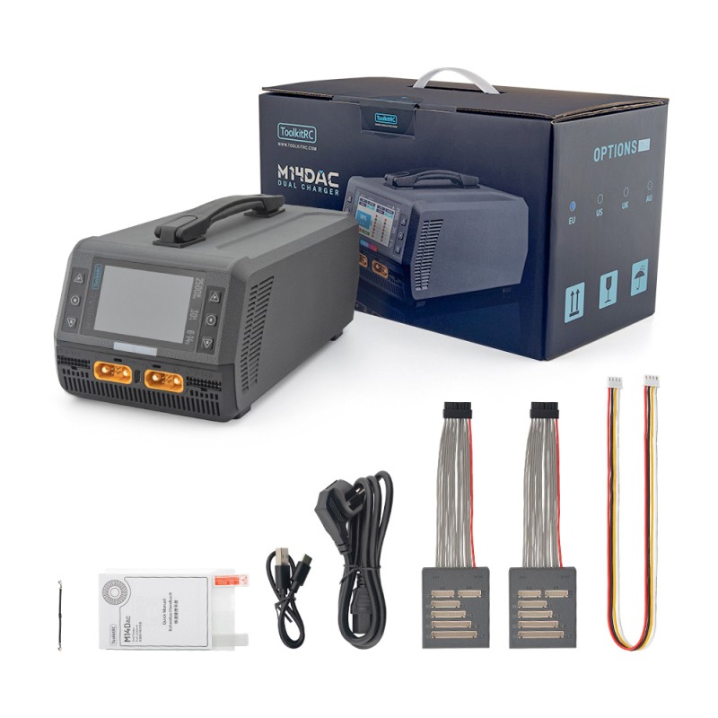 Зарядний пристрій ToolkitRC M14DAC 2500W 30A*2 6-14S Lipo LiHV