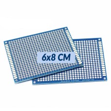 Двостороння макетна плата 6x8cm синя