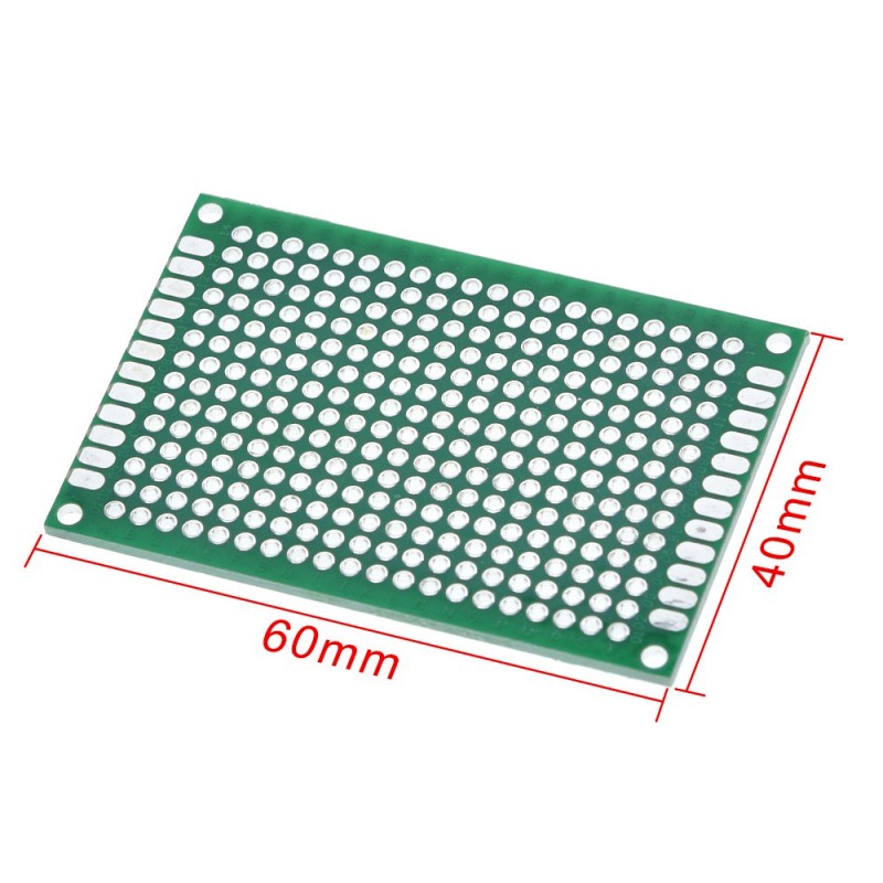 Односторонняя макетная плата 4x6cm зеленая