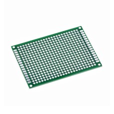 Одностороння макетна плата 5x7cm зелена