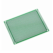 Одностороння макетна плата 7x9cm зелена