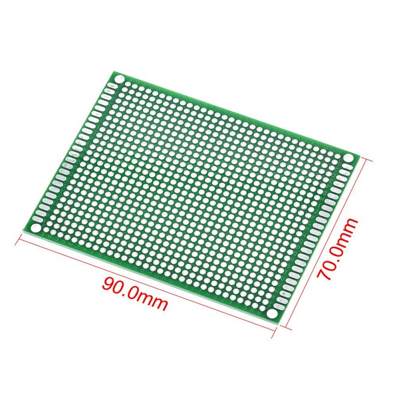 Односторонняя макетная плата 7x9cm зеленая