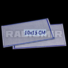 Двостороння макетна плата 10x15cm синя