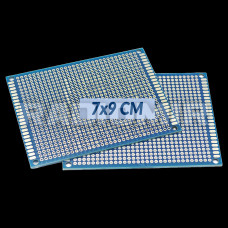 Двостороння макетна плата 7x9cm синя