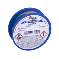 Припій CYNEL Sn60Pb40 із флюсом 2,5% 1,20мм 100гр