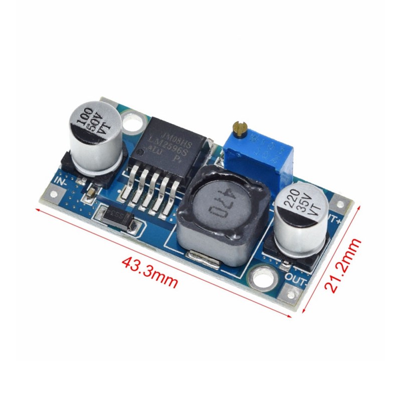 Понижающий преобразователь на LM2596 с 4-35V до 1,5-32V