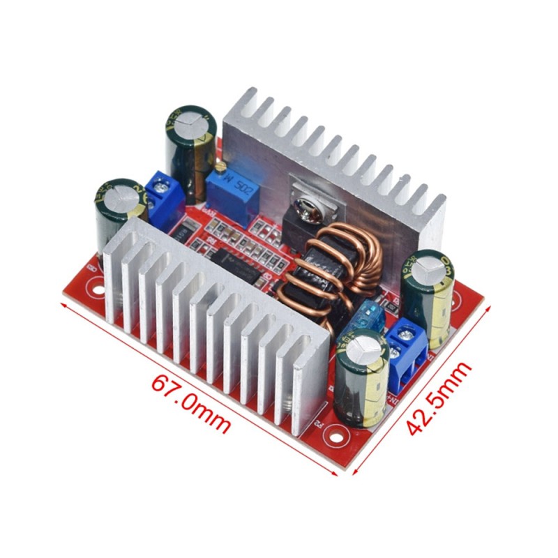 Повышающий преобразователь 400W с 8,5-50V до 10-60V с регулировкой тока и напряжения