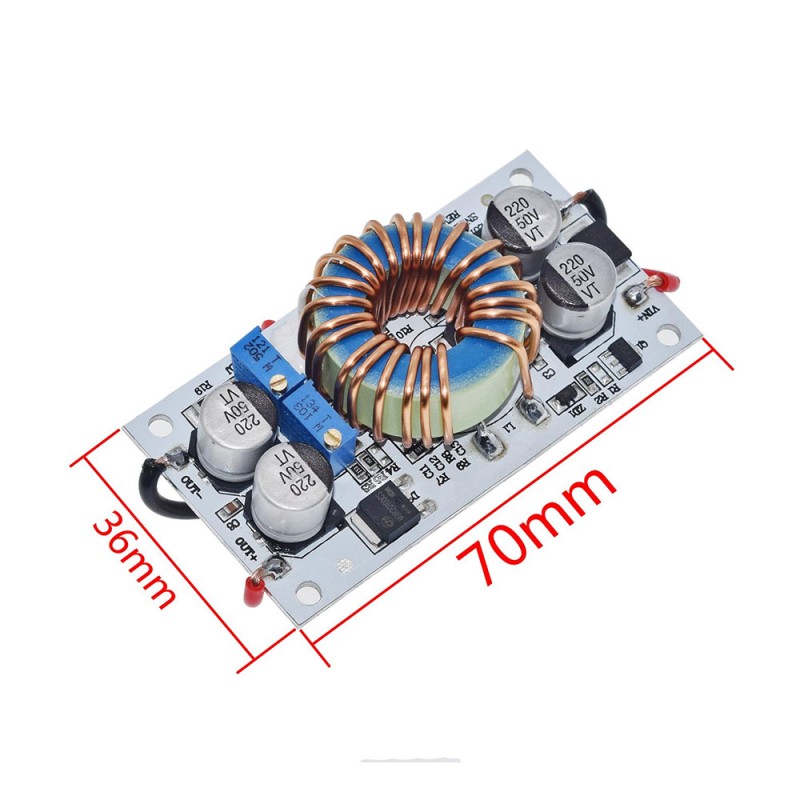 Повышающий преобразователь 250W с 8,5-48V до 10-50V с регулировкой тока и напряжения