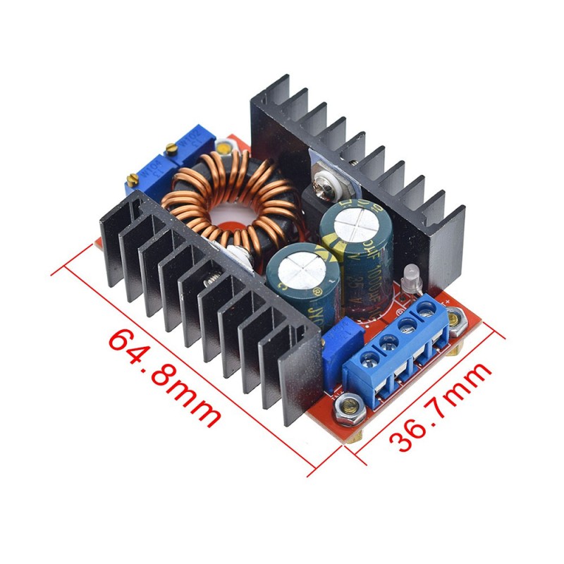 Повышающе-понижающий преобразователь 80W с 9-35V до 1-35V с регулировкой тока и напряжения