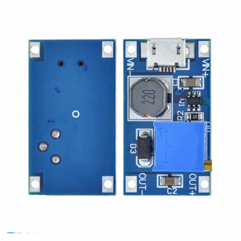Підвищуючий перетворювач MT3608 з 2-24V до 5-28V MicroUSB