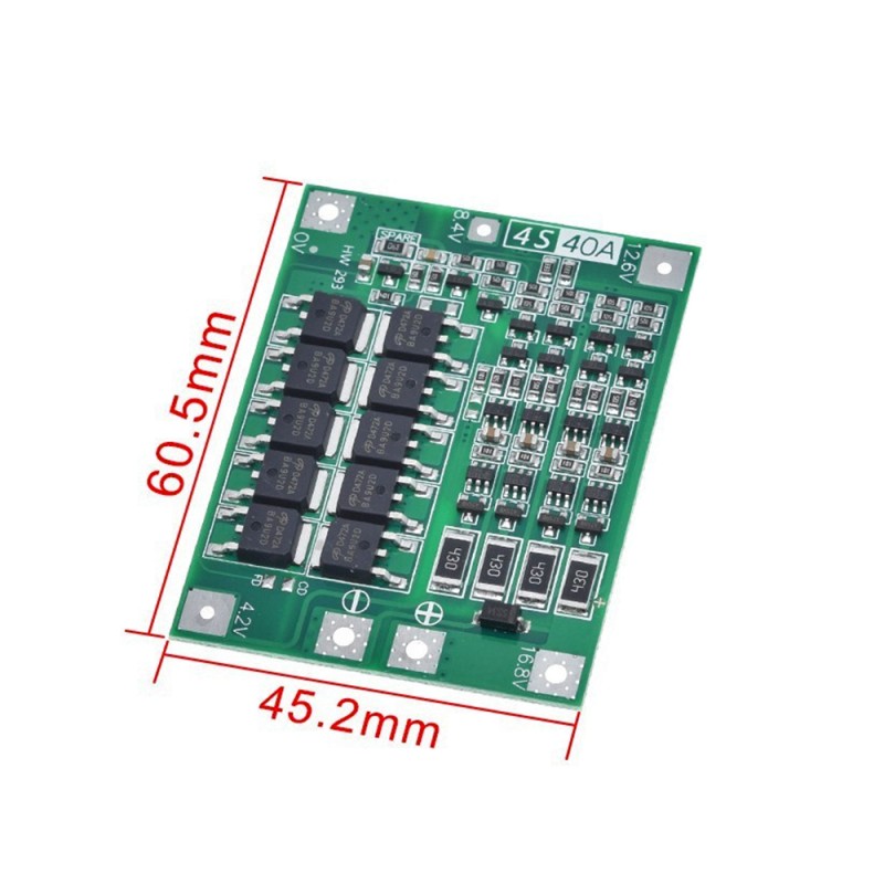 BMS контролер 4S 40A для Li-Ion акумляторів з балансуванням