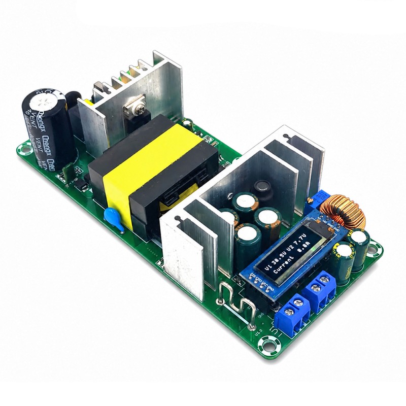AC-DC імпульсний блок живлення з подвійним виходом та LCD дисплеєм 21,5V-33V та 1,5V-31V безкорпусний