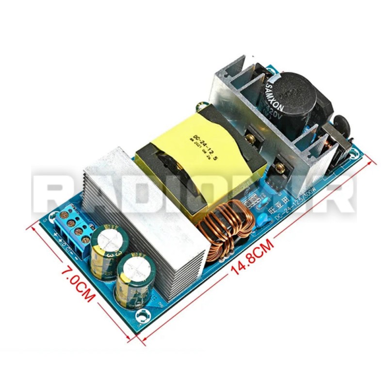 AC-DC імпульсний блок живлення 24V 12,5A 300W безкорпусний