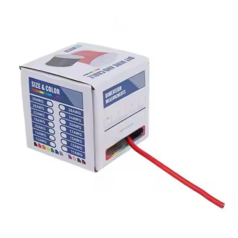 Провід 28AWG 50м в силіконовій ізоляції, червоний