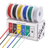 Набор проволок 30AWG 6 цветов по 10м в силиконовой изоляции