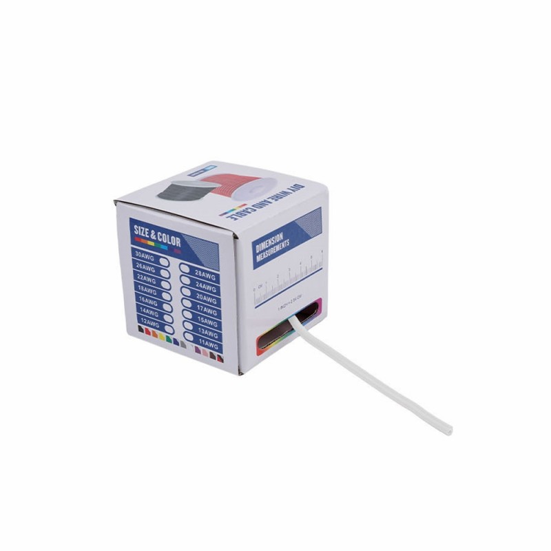 Провід 28AWG 50м в силіконовій ізоляції, білий