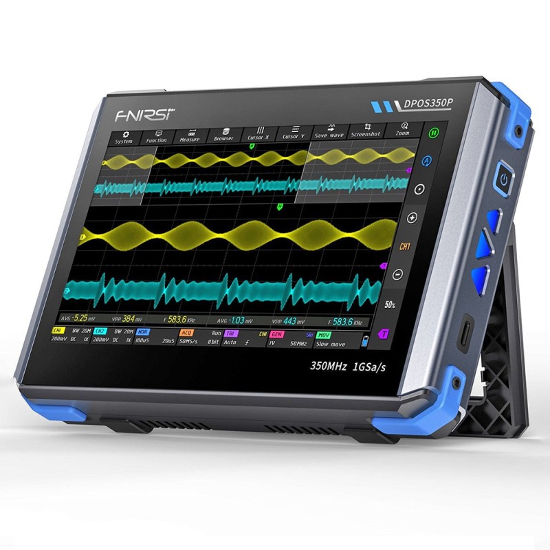 Портативний осцилограф FNIRSI DPOS350P 2CH 350MHz