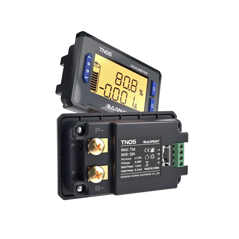 Кулометр BAIWAY TN05 DC 8-80V 0-50A