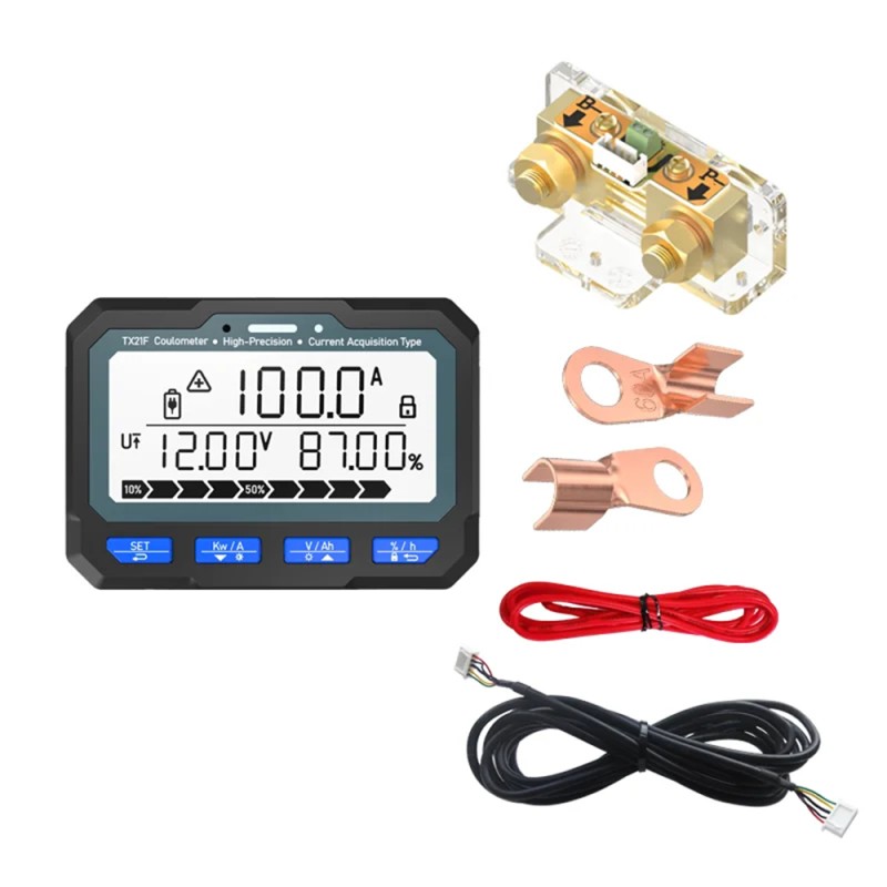 Кулометр BAIWAY TX21 DC 8-80V 0-100A з Bluetooth