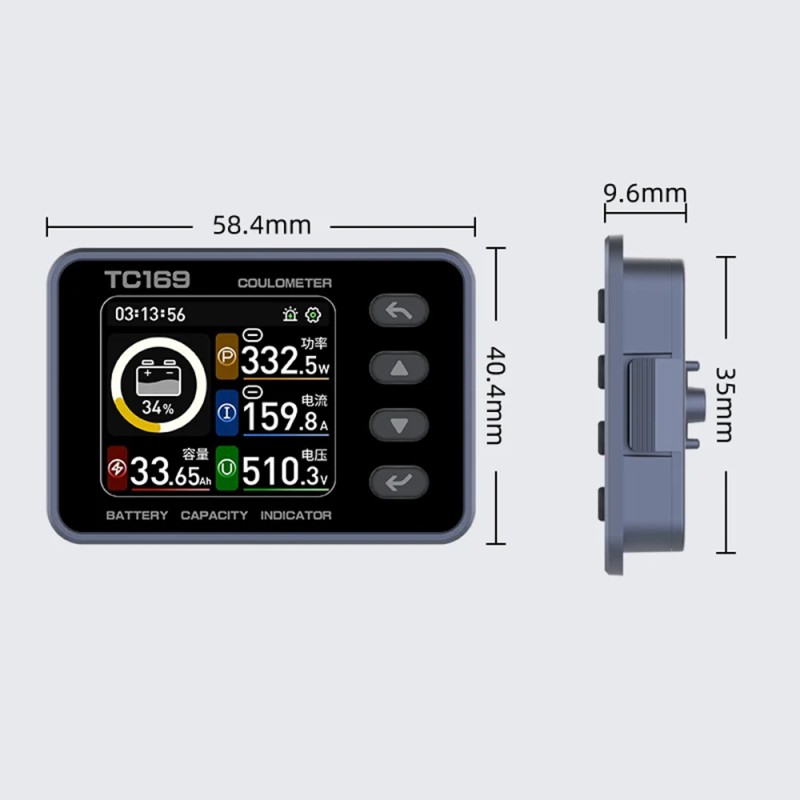 Кулометр BAIWAY TC169 DC 8-80V 0-100A